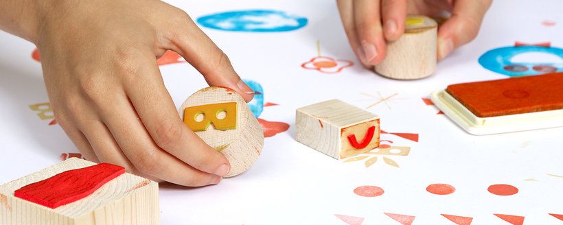 Técnicas de estampación para niños